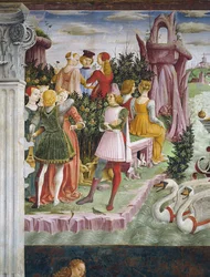 The Triumph of Venus: April from the Room of the Months (detail)